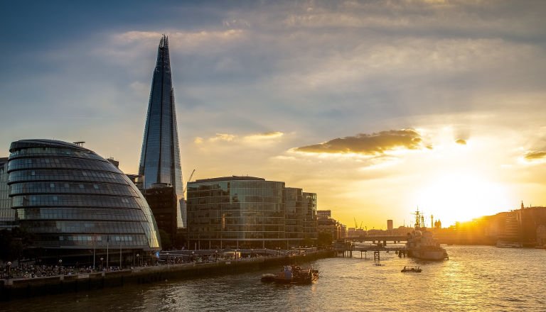 London shard river Thames