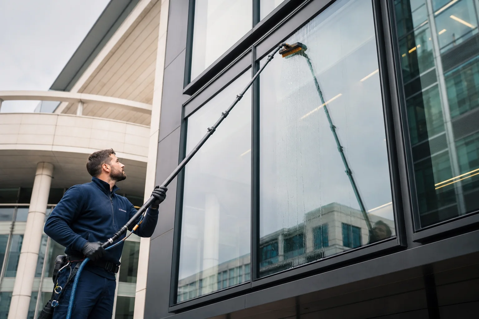 Commercial window cleaning in London