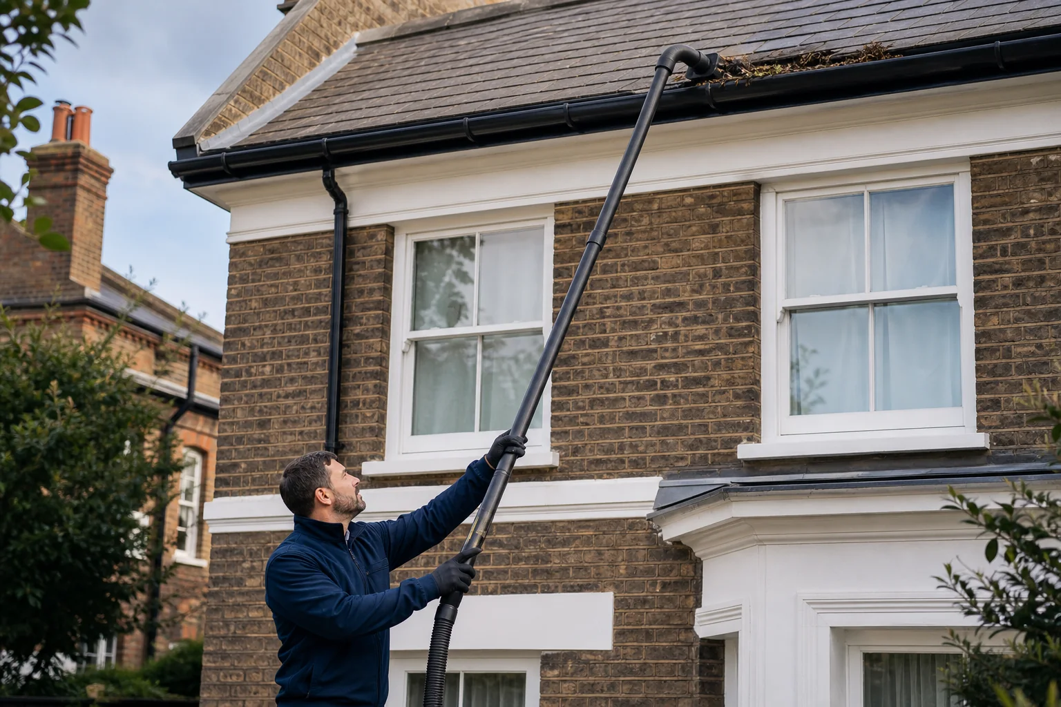 Illustration for Why do gutters overflow only in heavy rain?
